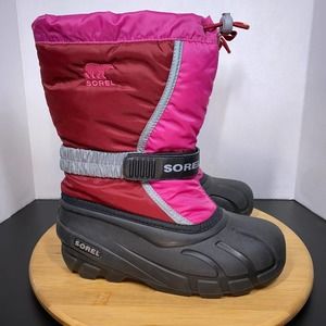 Sorel Flurry TP Winter Snow Boots Youth 3 Felt Liner Insulated Waterproof